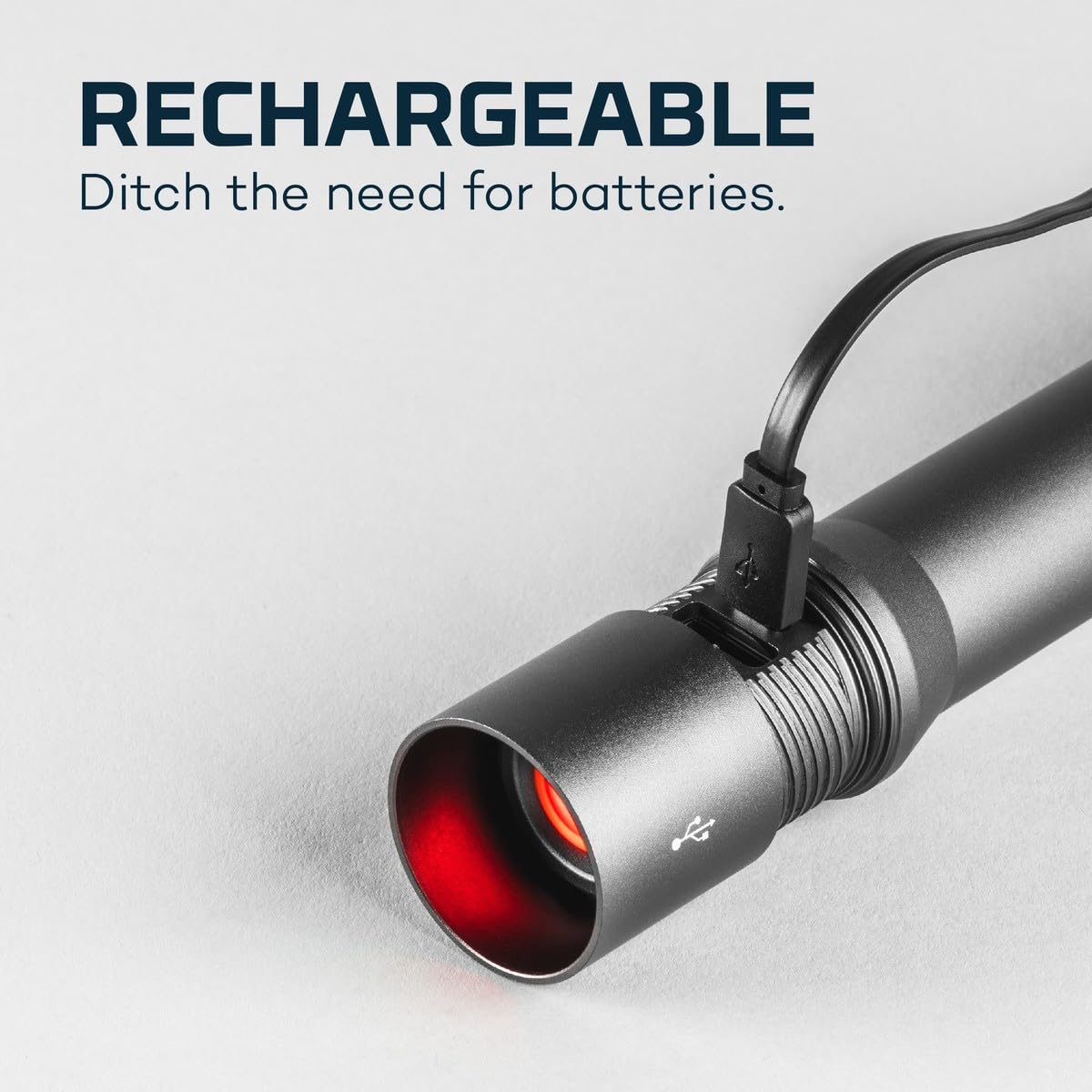 NEBO Davinci 2000 Flashlight & Portable Charger | 2000 Lumens, 4 Light Modes, USB Rechargeable Power Bank, Waterproof, Super Bright LED Camping Light, Includes Charging Cable