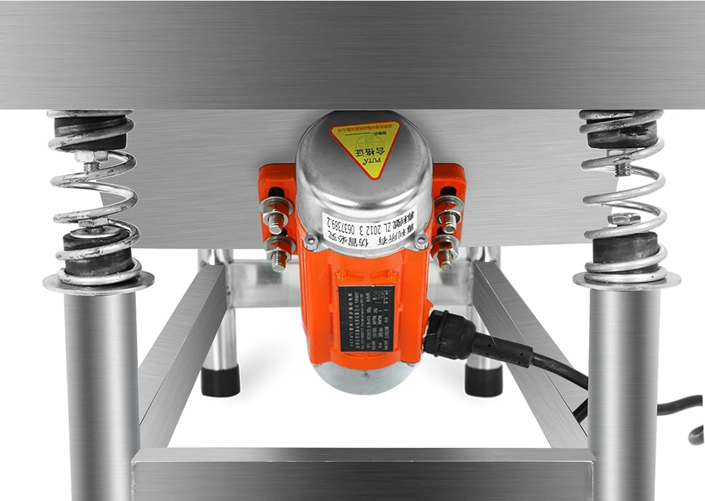 Automatic Commercial Vibrating Screens for Filtering Sand Soil, Straight Vibrating Sieve with 3mm Mesh Screen, Stainless Steel Electric Shaker for Chemical Industries Sand Soil (Electric Shaker)