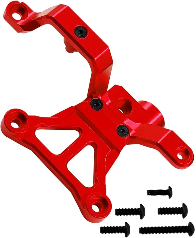 RC Aluminum Steering Bellcrank Support Upgrades Part for 1/5 X-Maxx 6SX-Maxx 8SXRT 8S Monster Truck7746 Steering Bellcrank Support Hops UpRed