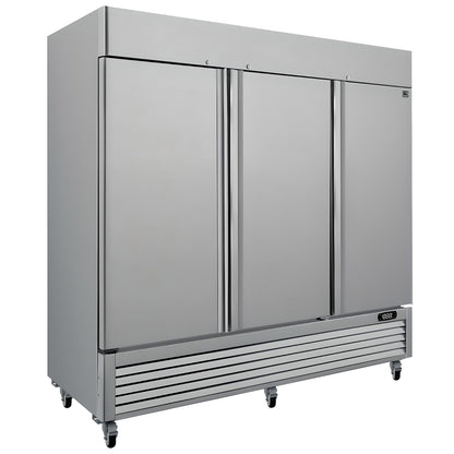 Kenmore Commercial Freezer – Upright Convertible Refrigerator, Frost Free, Congelador For Restaurant, Industrial Use, Cafe, Shop, Buffet Station, Reach-In Full-Size 72 Cu.ft Stainless Steel