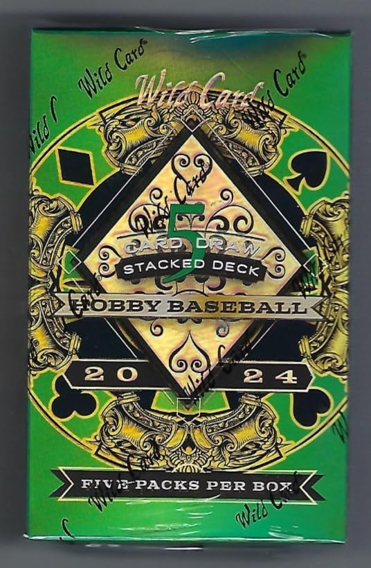 Wild Card 2024 5 Card Draw Stacked Deck Baseball Trading Card Box (5 Autographs Per Box)