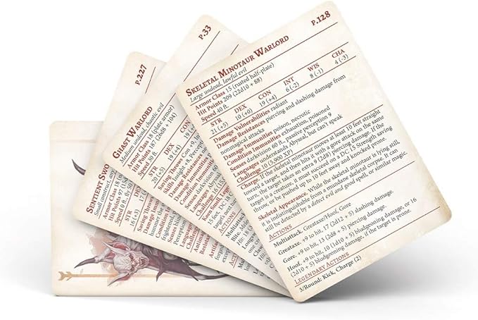 Dungeons and Dragons 5th Edition Deck of Cards – The Dreaded Accursed: Reference Deck 1 by Nord Games – 100 Cards - Games for Adults and Kids – DND Books – Gaming Accessories - Compatible with D&ampD