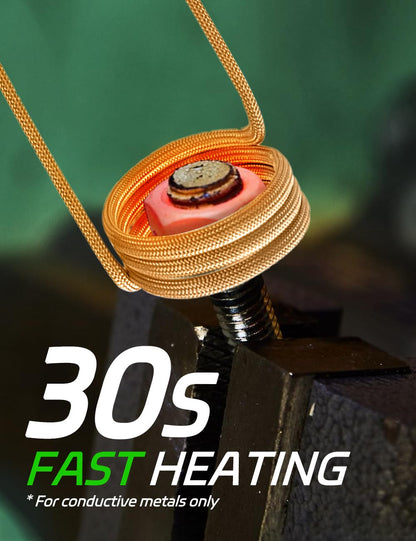 Magnetic Induction Heater Kit - 1200W 110V Hand Held Automotive Heat Tool For Rusty Screw Removing with 8 Coils and Box