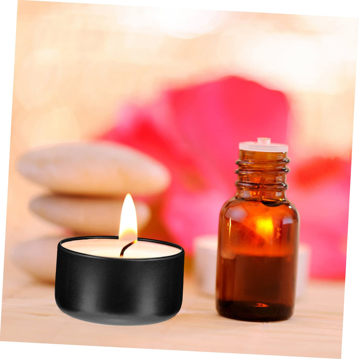 STOBOK 12pcs Candle Tins for Projects Portable Metal Candle Containers Seamless Design for Travel and Crafting for Aromatherapy and Storage