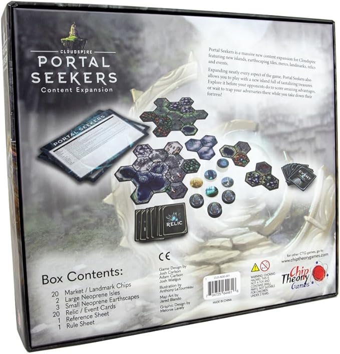 Chip Theory Games Cloudspire: Portal Seekers Strategy Board Game Add-On Campaign RPG Game Accessory 2-4 Players Adults Teens Ages 14+