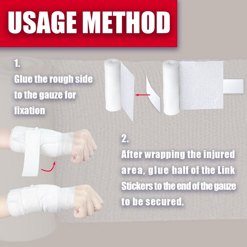 KIWAEZS Gauze Rolls Pack of 96 – 4 ” x 4.1 yd Premium Quality Lint and Latex-Free Conforming Stretch Bandages Designed for Wound Care for Wound Dressing Support (Ideal for use as a Mummy wrap)