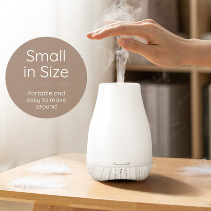 Homeweeks Diffusers, 100ml Colorful Essential Oil Diffuser with Adjustable Mist Mode, Auto Off Aroma for Bedroom/Office/Trip (100 ML 1 Pack)