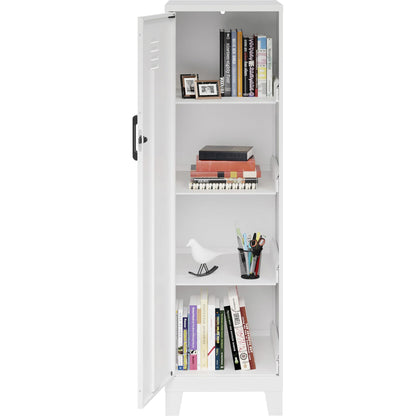 NuSparc Lorell LYS SOHO Locker, 4-Shelf, White