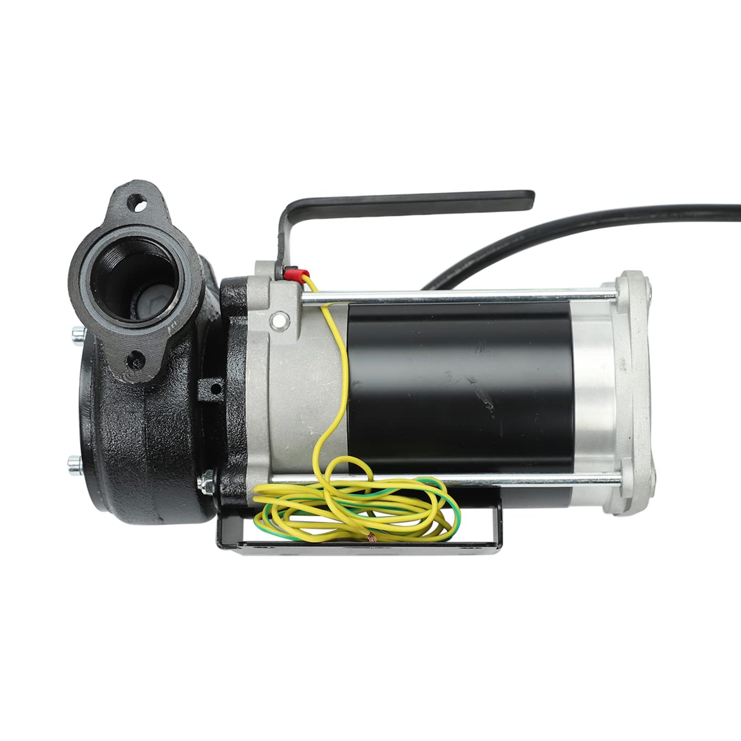 BLACKHORSE-RACING 12V DC Gasoline Fuel Transfer Pump, 15 GPM / 57 LPM Self-Priming Rotary Vane Motor Fuel Pump, Thermal Protected, for Gasoline Diesel Kerosene Mineral Spirits