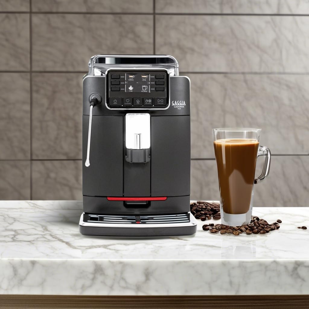 Gaggia Cadorna Barista Plus Super-Automatic Espresso Machine, Black, Medium