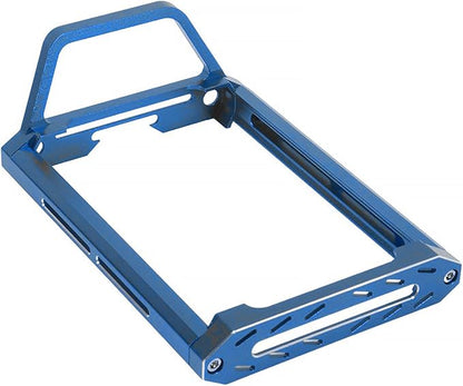 Aluminum Alloy RC Remote Radio Controller Bracket Holder Transmitter Protector Frame for Flysky Noble NB4 Pro NB4 Lite NB4 Protect Support (Blue)