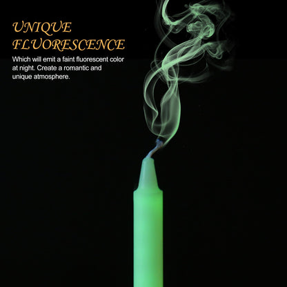 SUPXYC 3PCS Low Temperature Candles, Romantic Wax Play Candles, Low Heat Body Safe Candles Wax Play for Couples, Wedding, Night Party (7.08In, Fluorescent Green)