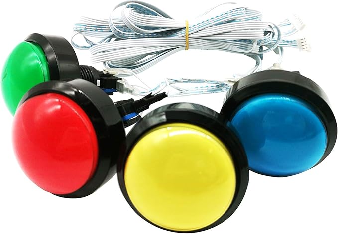 Escape Room Props 5 Different Colors Buttons Mechanism Press It In Order To Control 12V Magnet Lock For Exit Game Owner Player Adventurer (5 Button No Video)