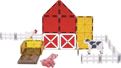 MAGNA-TILES Farm Animals 25-Piece Magnetic Construction Set The ORIGINAL Magnetic Building Brand