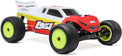 Losi 1/18 Mini-T 2.0 2S 2 Wheel Drive RTR Brushless Stadium Truck Battery &amp Charger Included Red LOS-1056T1