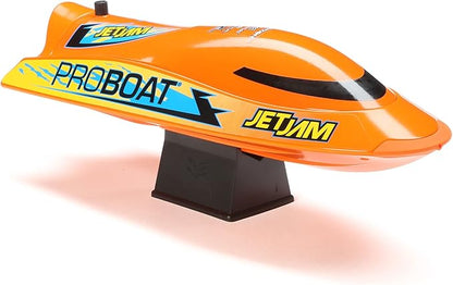 Horizon Hobby Pro Boat RC Jet Jam V2 12 Self-Righting Pool Racer Brushed RTR Batteries for Transmitter Not Included Orange PRB08031V2T1