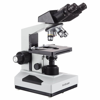 AmScope B490B-5M 40X-2000X Student Binocular Microscope + 5MP Camera