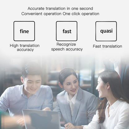 Haofy Double Screen Reception Translator, Accurate Language Translator Device 7in Synchronized Fast for Hotel for Travel (US Plug)