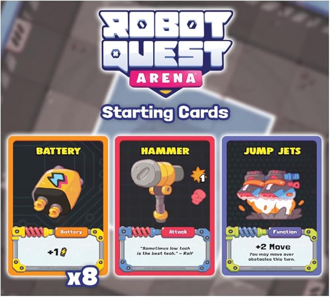 Wise Wizard Games: Robot Quest Arena Deckbuilding Board Game