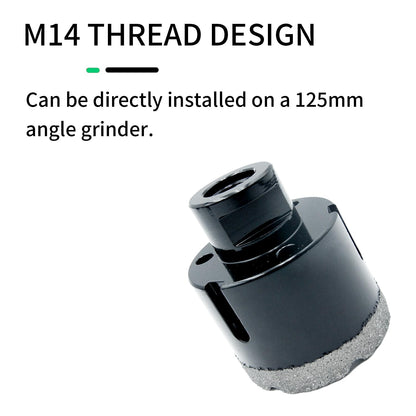 M14 Diamond Drill Bit Set LAIWEI 12PCS Tile Hole Saw Set Includes 1/4”-2-3/4” Hole Cutters and Hex Shank Adape, Ceramics, Marble, Granite, etc.