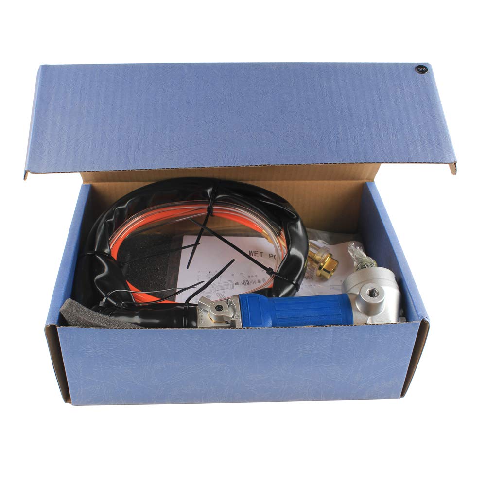 Raizi Granite Air Wet Polisher with Back-up Pad Enhanced Edition (Rear Exhaust Polisher)