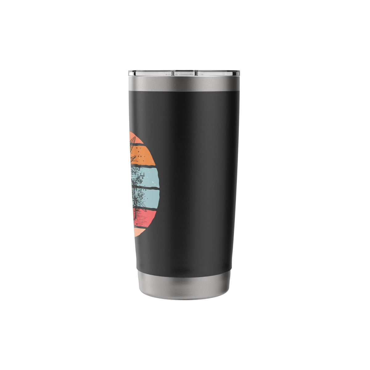 Sloth Birthday Cake Candle Floral Animal Cute Relaxed Calm Stainless Steel Insulated Tumbler