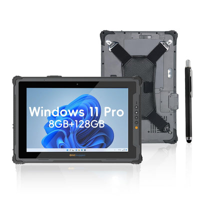 ONERugged Rugged Tablet M20J, 12.2 inch Windows 11 Pro Tablet, 8GB+128GB, N5105 CPU, IP65 Waterproof, Dual Batteries, Industrial Outdoor Work PC w/ 8MP+5MP Camera, 4G LTE/WiFi/BT 5.0/NFC-Gray
