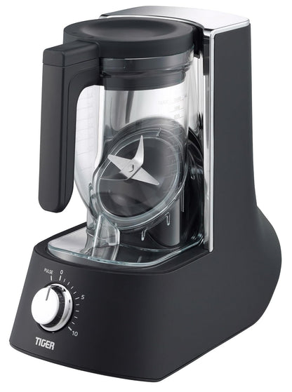 Tiger Smoothie Blender - Japanese Smoothie Maker for Smoothies, Crushed Ice, Milkshakes, Soups, Purees, Sauces, Matcha with Degree Diagonal-Blade Food Processor