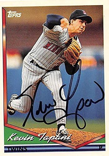 Sports Memorabilia Autograph Warehouse 247392 Kevin Tapani Autographed Baseball Card - Minnesota Twins 1994 Topps - No. 185