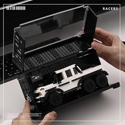 PB8811 1:32 G-630 Off-Road Vehicles Buliding Blocks Set 581 Pieces MOC Racing Car Kit with Display Container Clamping Blocks Car Gift for Adults