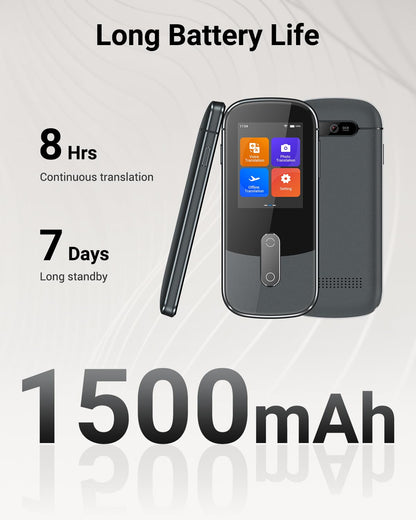 XUPURTLK Language Translator Device No WiFi Needed, Two-Way Real Time Voice Translation Device, 144 Languages Online Offline Voice Text Photo Translation for Travel, Business, Learning
