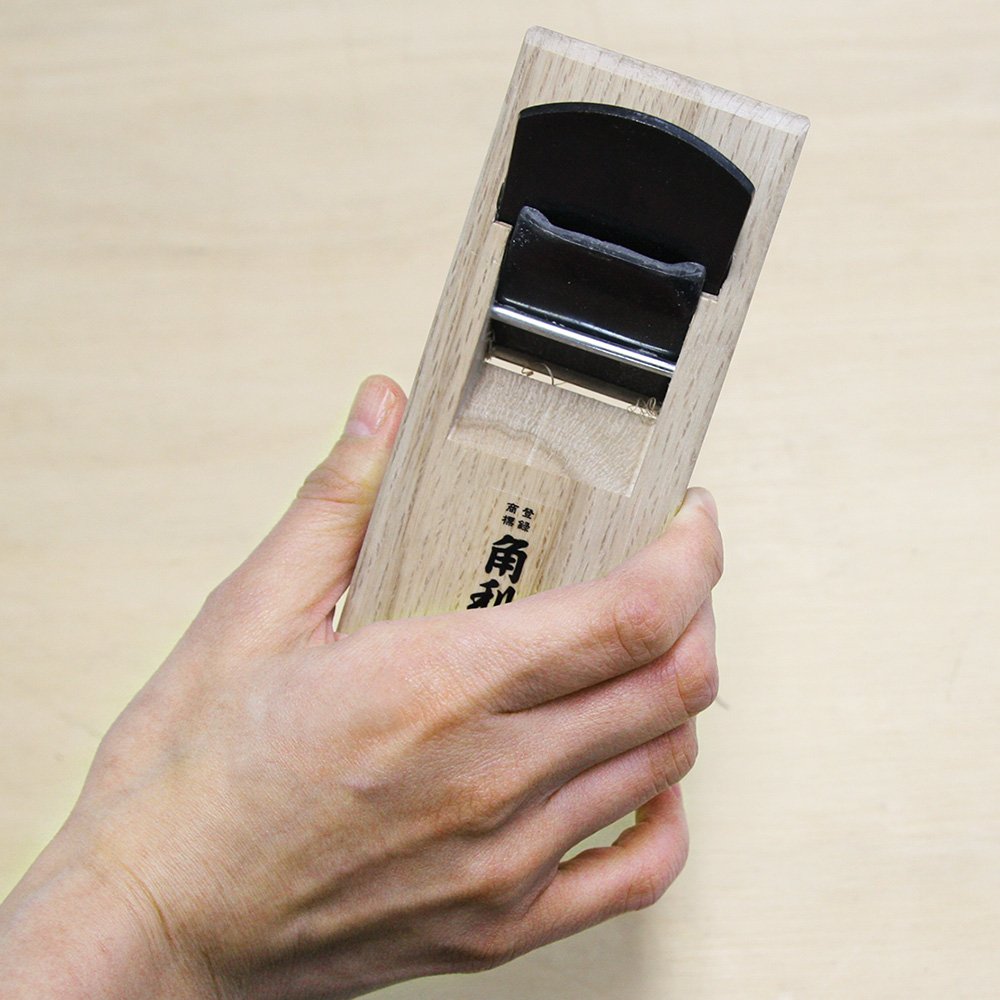KAKURI Japanese Hand Plane 42mm for Woodworking, KANNA Block Plane Small Hand Planer Tool for Wood Chamfering and Smoothing, 5.9 x 2.1 x 1.6 inches, ECO Oak Body, Made in JAPAN