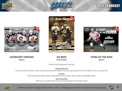 Upper Deck 2023-24 MVP Hockey Blaster Box (15 Packs of Hockey Cards)