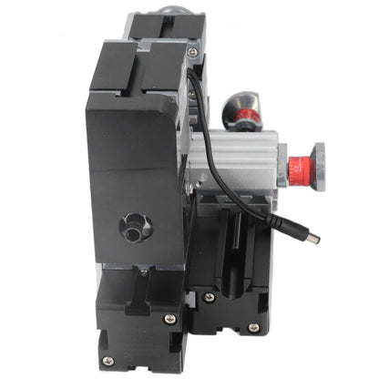 Mini Metal Lathe Machine, 12VDC 60W 12000RPM High Power Micro Lathe with Drill Chuck for Woodworking and Soft Metal Processing