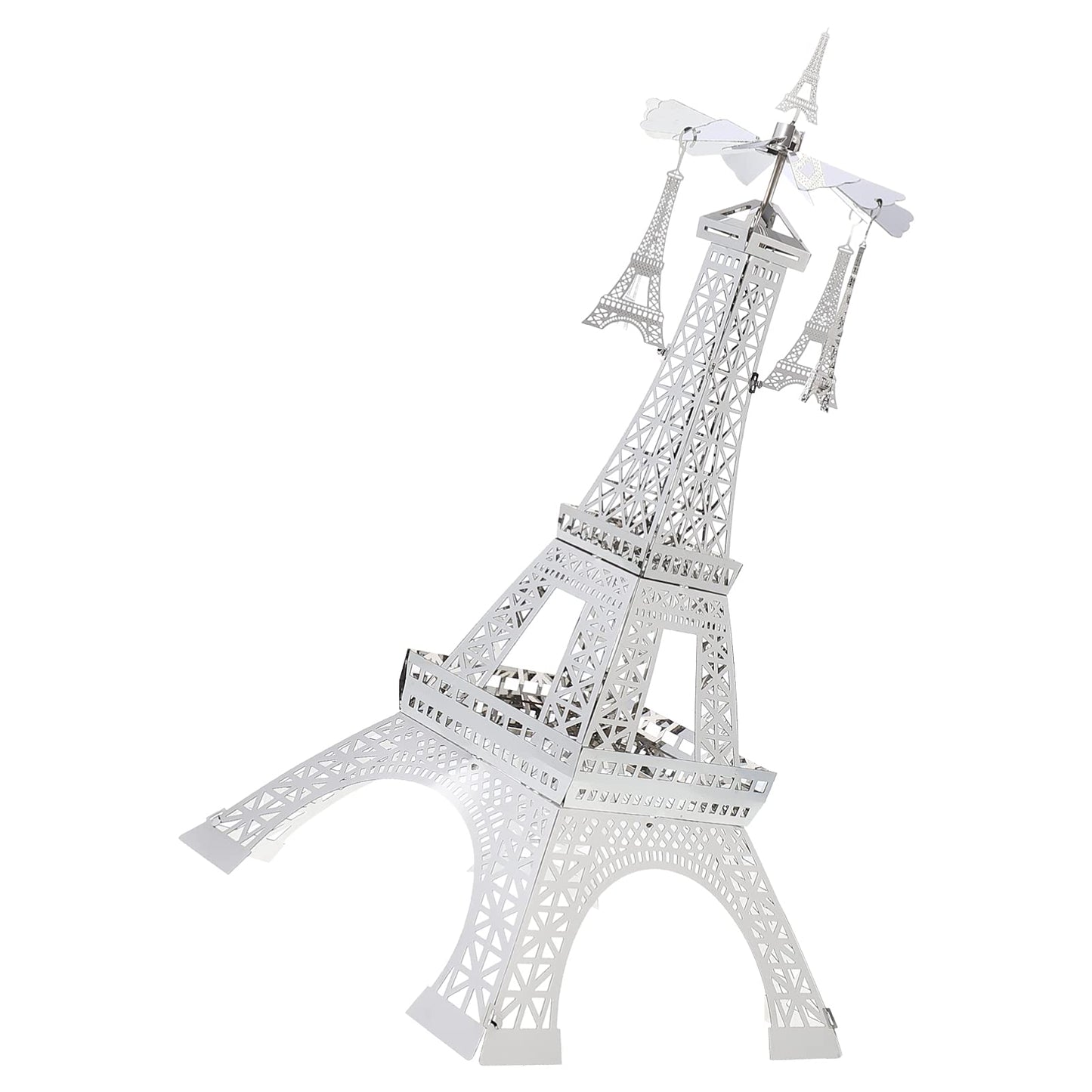 Uonlytech 1pc Rotating Eiffel Tower Candle Holder Elegant Metal Candlestick Table Decor for Home Weddings and Special Occasions Unique Romantic Centerpiece