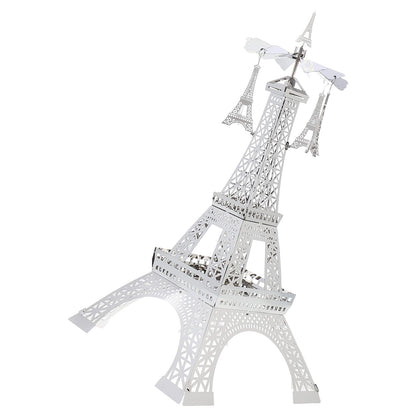 Uonlytech 1pc Rotating Eiffel Tower Candle Holder Elegant Metal Candlestick Table Decor for Home Weddings and Special Occasions Unique Romantic Centerpiece