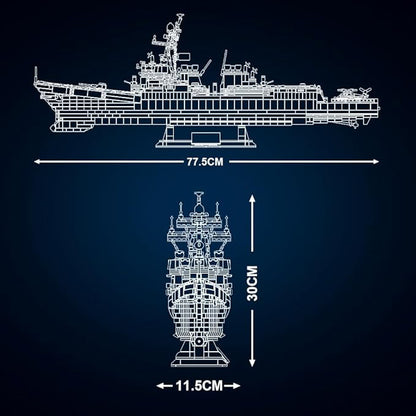 MISINI M7021 Arleigh Burke-Class Destroyer 1:200 Building Blocks Set 3601 Pieces MOC USN Warship Model Excellent Battleship Building Toy Gift and Collection for Military Enthusiast and Adult