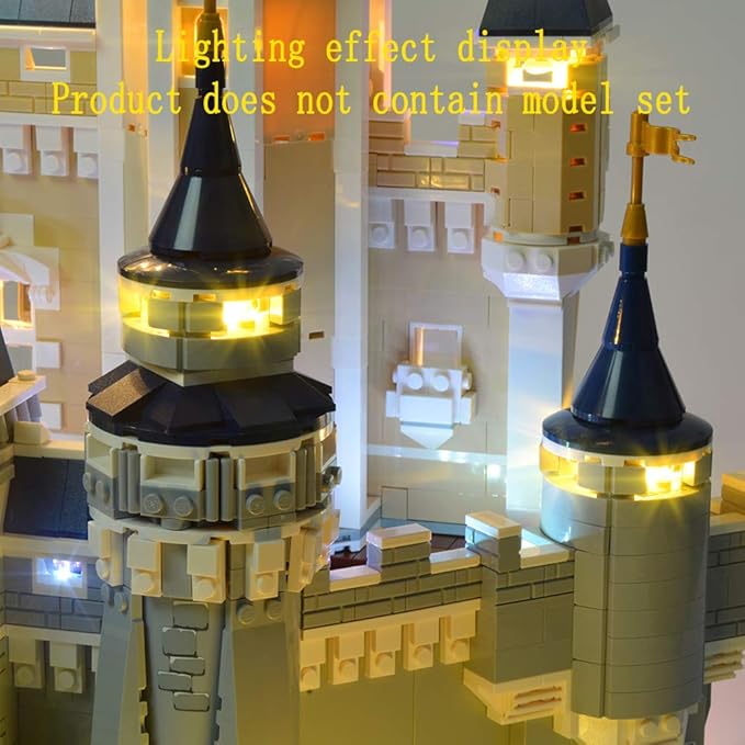 Version 2016 LED Light kit Compatible with Lego 71040 Disney Castle - Only for 71040 Cinderella Princess Castle (Model Set Not Included)