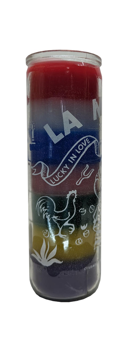 La Madama 7 Color Pillar Candle