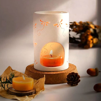 16PCS Pure Beeswax Tealight Candles, Natural Scent, Clear Cup