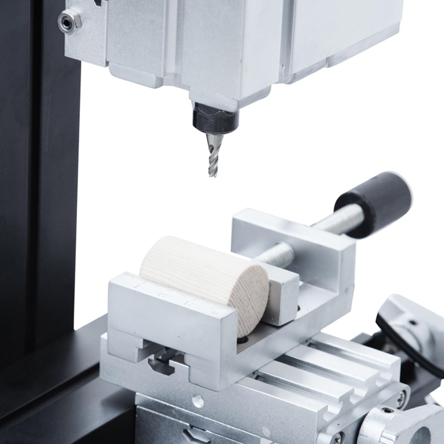 ZHRUI Electroplated Mini Metal Milling Machine 36W 20000rpm DIY Vertical Miniature Mill Lathe Machine Tools for Creative Maker Miniature Miller