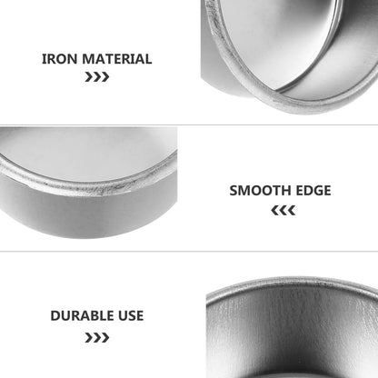 Uonlytech 20Pcs Tea Light Tins Cups Metal Tea Light Case Containers Empty Scented Candle Cup DIY Tealight Candle Holders for Christmas Wedding Table Decoration (Pack of 2)