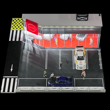 1/64 Scale Mini Building Scene Model (Cars Figures Not Included)