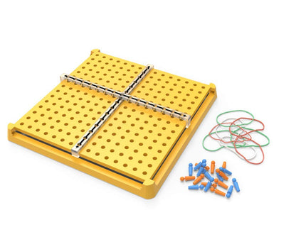 hand2mind XY Coordinate Pegboard Classroom Basics Kit, Prealgebra, Geo Board, Geometry Sets, Learning Shapes, Classroom Supplies, Math Manipulatives, (Set of 30)