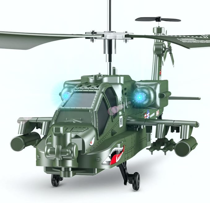 POCO DIVO Apache AH-64 Helicopter RC Flight Infrared 3CH AH64 S109 Gyro Military Aircraft Model S109G