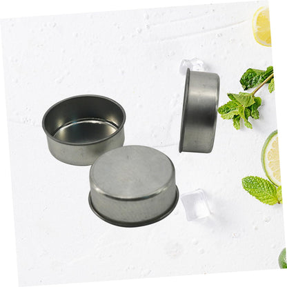 DOITOOL 10pcs Galvanized Iron Candlestick Tealight Candle Tins DIY Jars for Cosmetics