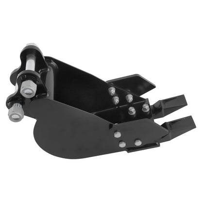maXpeedingrods Mini Excavator Bucket, 7.87" Narrow Digging Bucket, Hole Diameter 0.98in, 200mm Excavator Attachments Bucket Metal Trenching Digger with Metal Teeth
