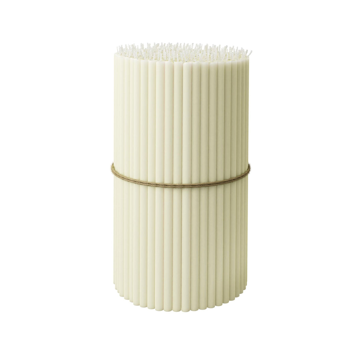 BlueBee Pure Beeswax Candles Bulk for Home - 50pcs Tall Thin Taper Candles, Honey Scent, Smokeless, Long-Burn, All Natural for Church Prayer, Hanukkah, Birthday Cake