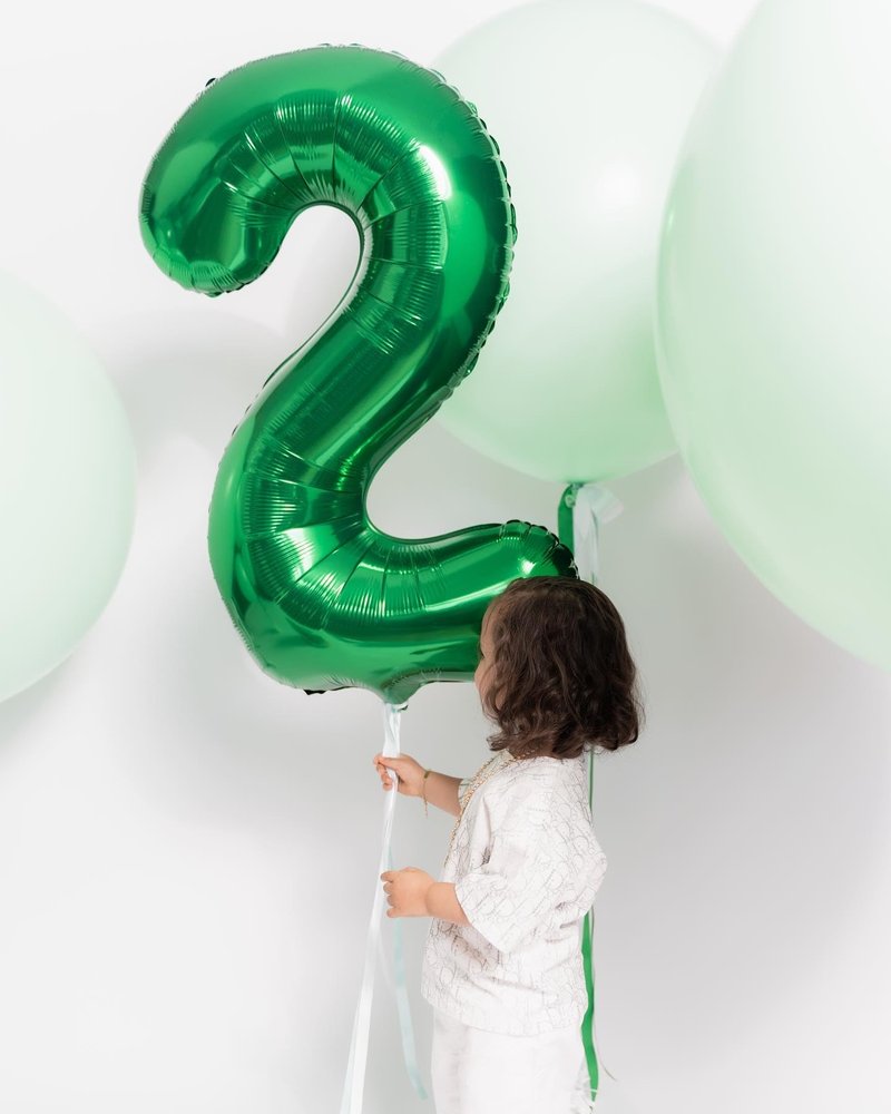 Green Number Balloon 40 Inch, 0 Number Balloons, 10 20 30 40 50 Numbers Balloon Birthday Decorations, Green Party Supplies for Women Men, St. Patrick's Day Games Theme Birthday Decorations