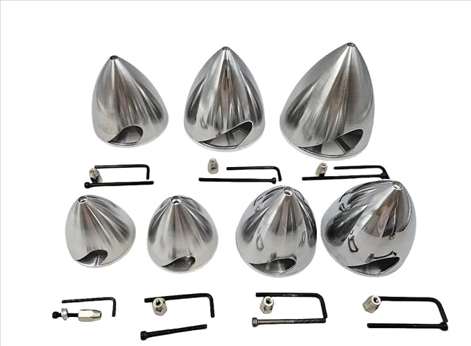 Metal Propeller Spinner Dia 70mm-127mm CNC Plane Spinner for DLE Gasoline Engine DLE20 DLE30 DLE55 DLE111 DLE222 RC Airplane (3.75 inch(95MM))